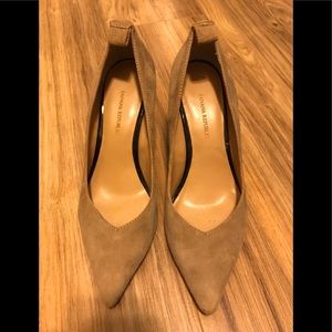 Banana Republic Beige Suede high heels shoes.  Size 7.5.  Excellent condition